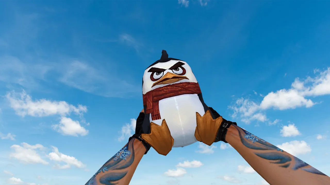 Модель «Angry Penguin Grenade» для CS 1.6: v_ p_ w_ файлы, звуки, анимация осмотра и качество текстур - скриншот 2