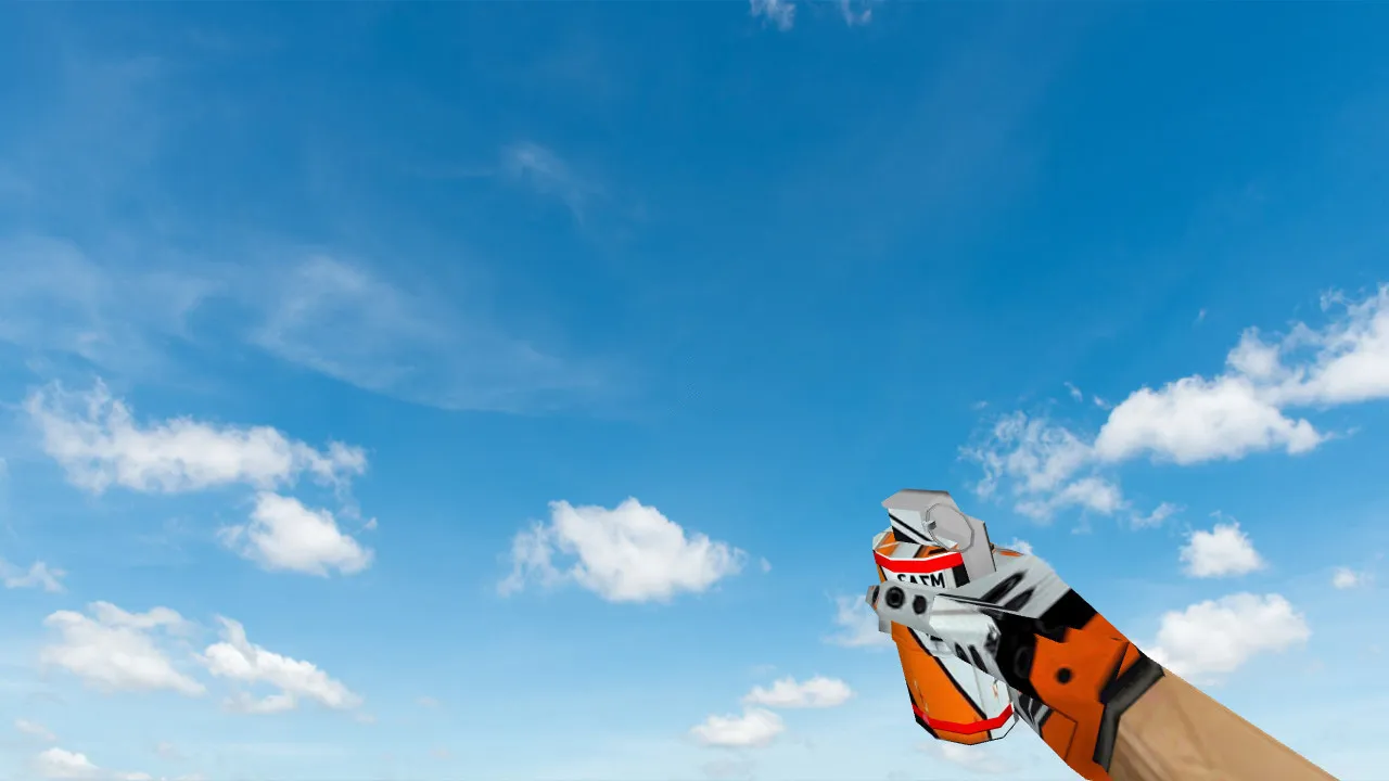 Модель «Asiimov Grenade Pack» для CS 1.6: v_, p_, w_ гранаты, звуки, анимация осмотра и текстуры - скриншот 2