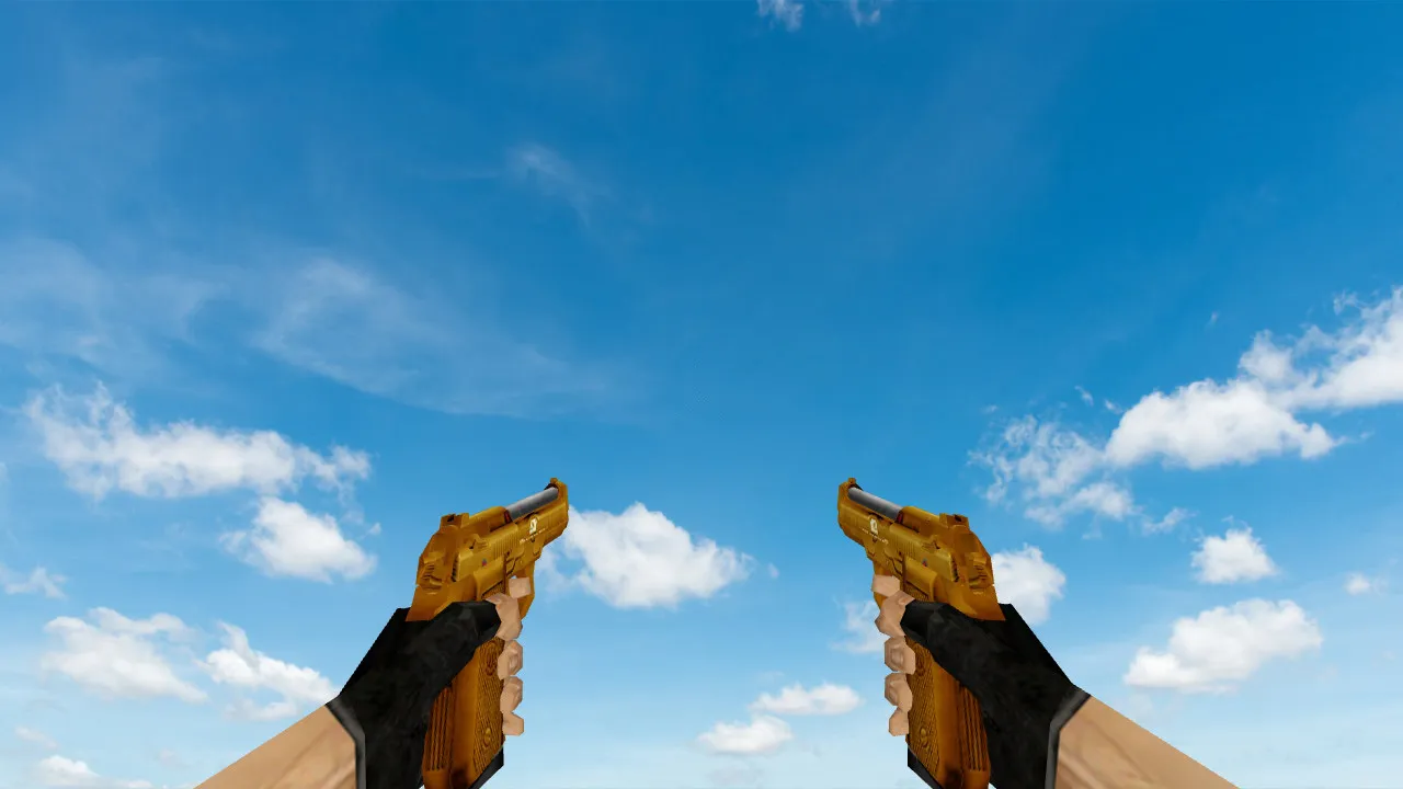 Пак моделей оружия «Gold Weapons Pack V3» для CS 1.6: v_ p_ w_ модели, звуки, анимация осмотра - скриншот 6