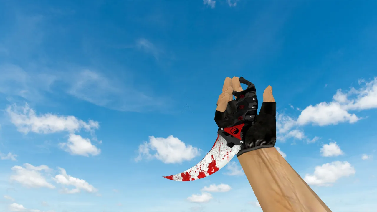 Модель «Karambit Bloodline» для CS 1.6: нож v_, p_, w_, анимация осмотра и звуки - скриншот 1