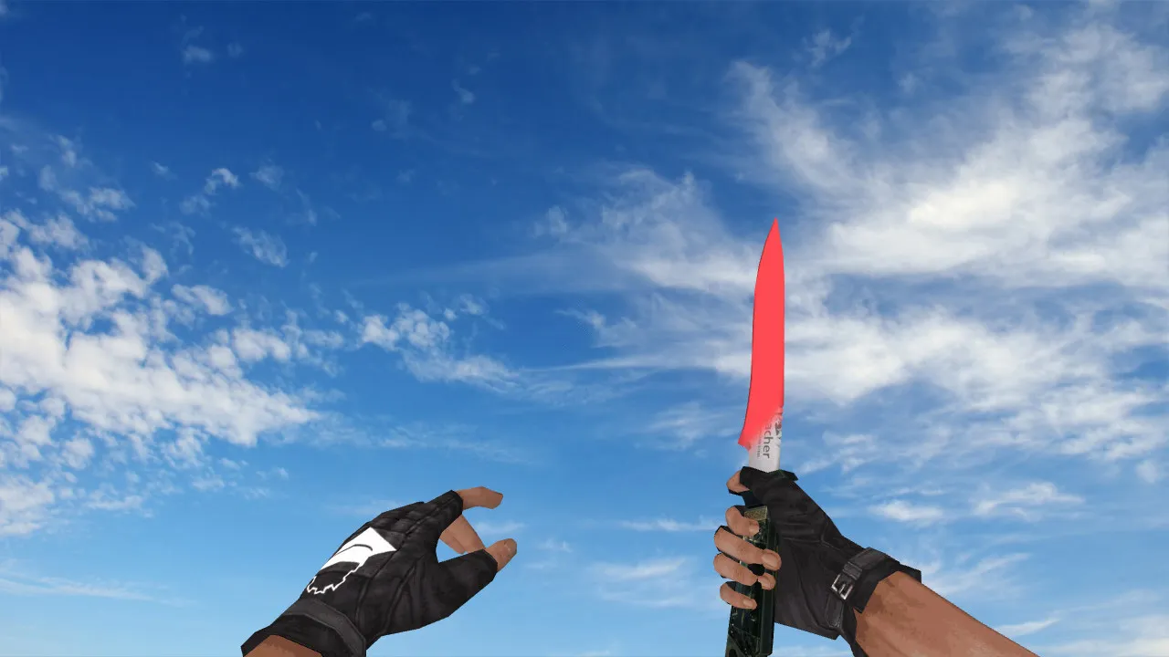 Модель «Knife 1000 Degree» (v_ / p_ / w_) для CS 1.6: звуки, анимация осмотра, качество текстур - скриншот 1