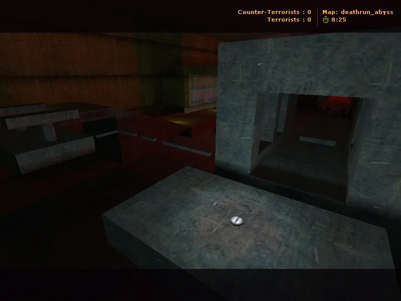 deathrun_abyss для CS 1.6: карта deathrun, точки, маршруты, .nav, оптимизация wpoly/epoly - скриншот 1