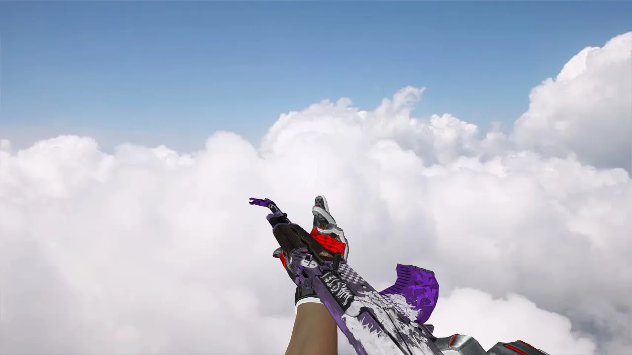 Модель «AK-47 Rise Purple» v_ p_ w_ для CS 1.6: звуки, анимация осмотра, качество текстур — скриншот 3