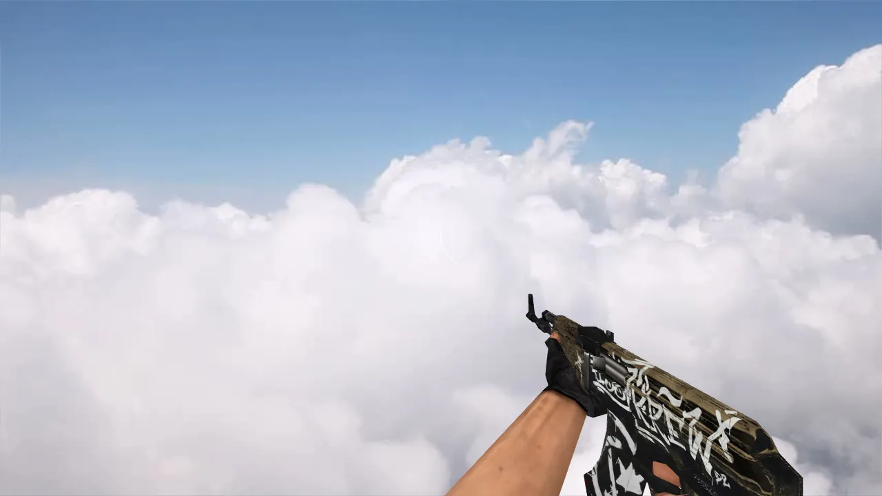 Default AK-47 Wasteland Rebel v_ p_ w_ модель для CS 1.6: звуки, анимация осмотра, текстуры - скриншот 1