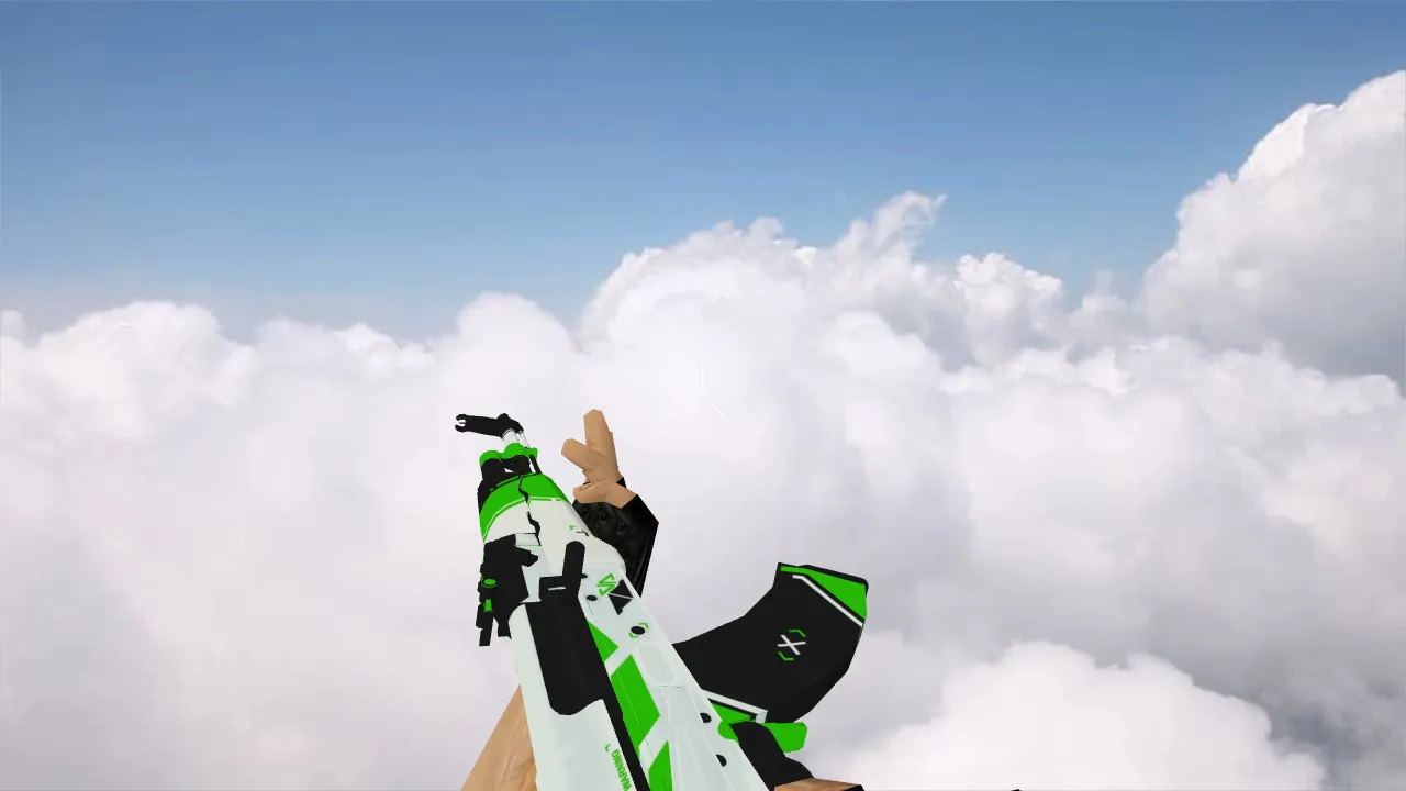 Модель 'AK-47 Green Asiimov' для CS 1.6 - Новая Эстетика — скриншот 3