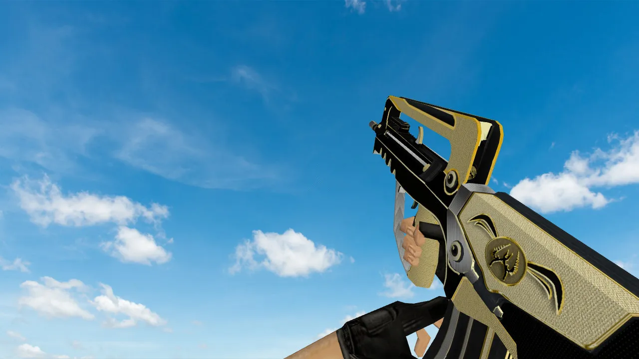 Модель «Famas Gold Legend» для CS 1.6: качественная замена - скриншот 2