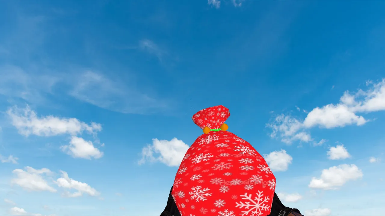 Модель «Christmas Bag Grenade» v модели гранаты для CS 1.6: звуки, анимация осмотра, текстуры, настройка — скриншот 1