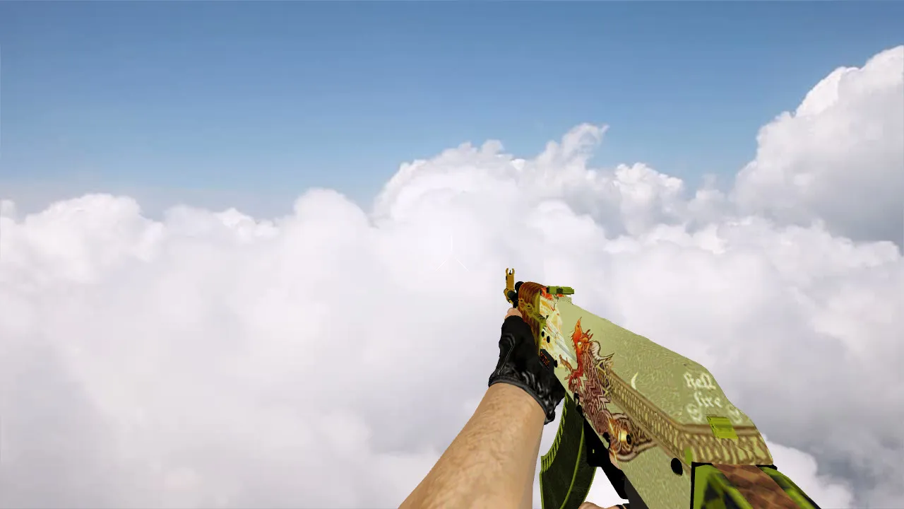 Модель AK-47 Dragon Lore для CS 1.6 - Качество и детали - скриншот 4