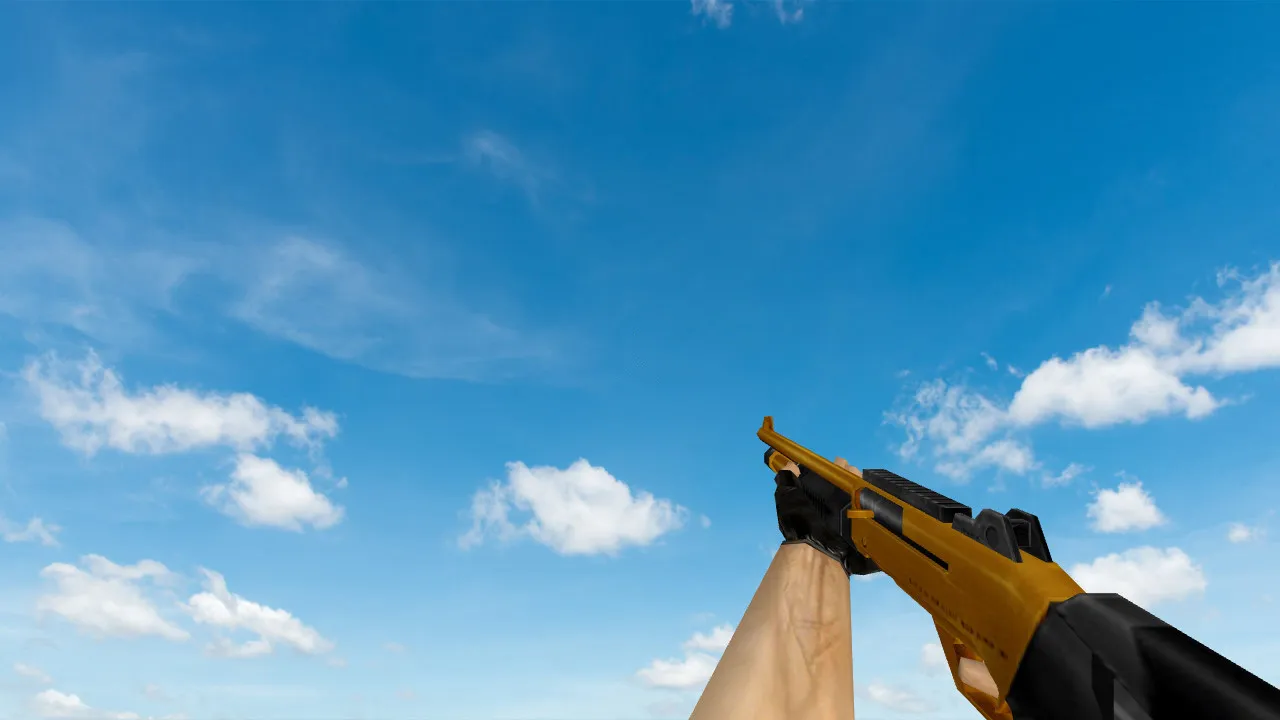 Пак моделей оружия «Gold Weapons Pack V3» для CS 1.6: v_ p_ w_ модели, звуки, анимация осмотра - скриншот 28