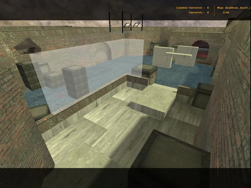 deathrun_dust2_click21 для CS 1.6: тактика за Terror/CT, точки, боты и оптимизация карты - скриншот 5