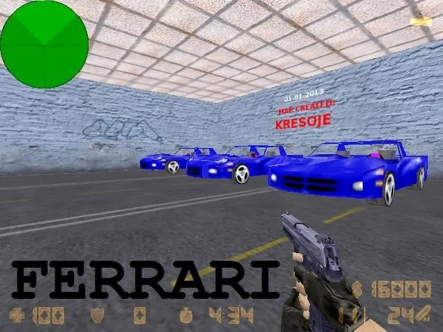 deathrun_ferrari для CS 1.6: карта deathrun, точки, раунды и .nav, баланс Т/КТ - скриншот 7