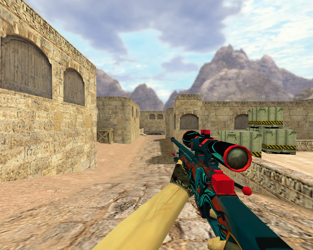 Модель AWP Volcano для CS 1.6 - уникальный скин с четким дизайном - скриншот 3
