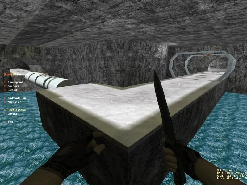 deathrun_grass_winter для CS 1.6: deathrun-карта, тактика за TR/T, точки, .nav и оптимизация - скриншот 3