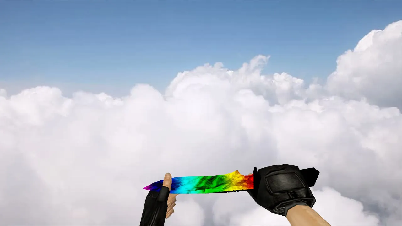 Default Knife Marbale для CS 1.6: v_, p_, w_ модели, анимация осмотра, звук и текстуры - скриншот 2