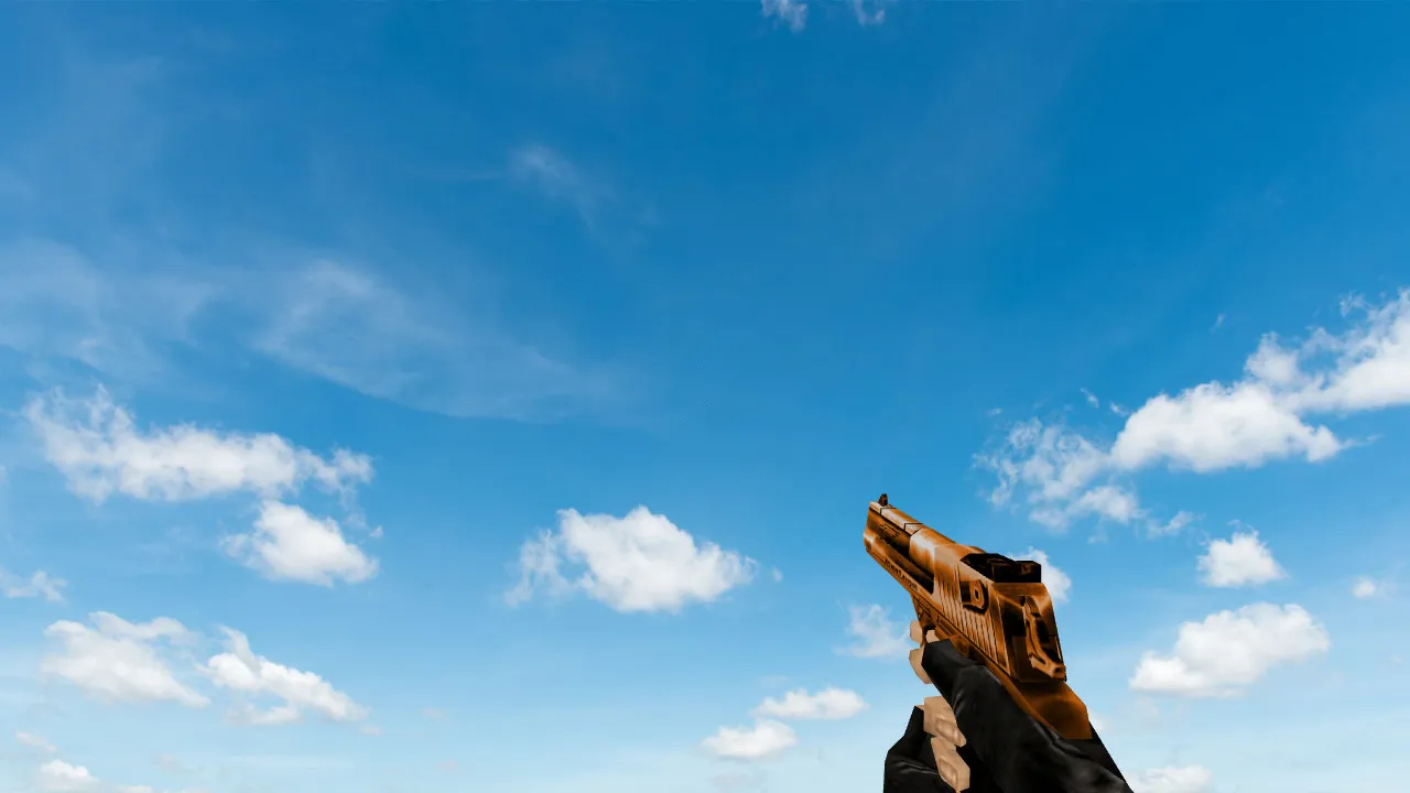 Модель Default Deagle Bronze для CS 1.6 - Удачная замена стандартной модели — скриншот 1