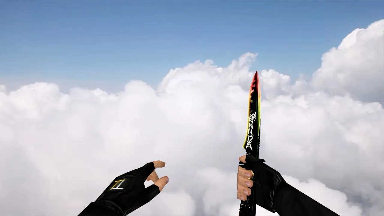 Модель ножа Default Knife grizzLY для CS 1.6: v_ p_ w_ файлы, анимация осмотра, звуки и качественные текстуры - скриншот 1