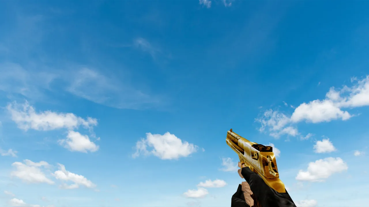 Пак моделей оружия «Gold Weapons Pack V3» для CS 1.6: v_ p_ w_ модели, звуки, анимация осмотра - скриншот 5