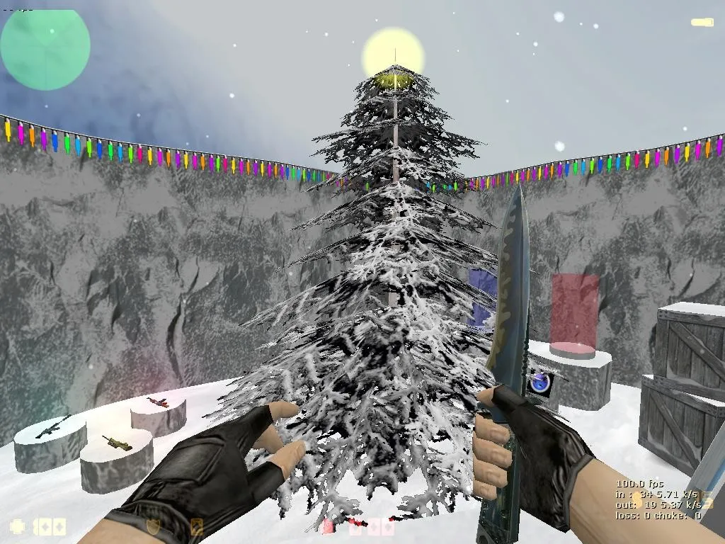 deathrun_dec_winter2 для CS 1.6: карта, точки, маршруты и .nav для ботов - скриншот 5