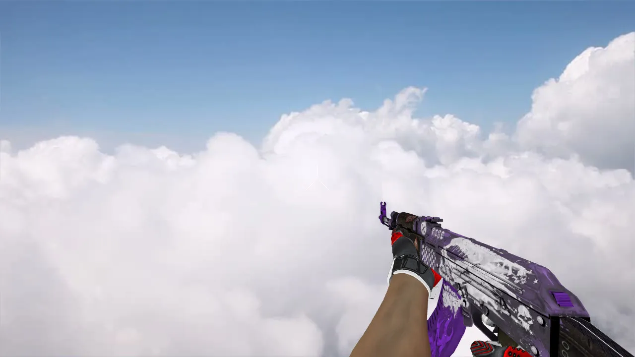 Модель «AK-47 Rise Purple» v_ p_ w_ для CS 1.6: звуки, анимация осмотра, качество текстур — скриншот 4