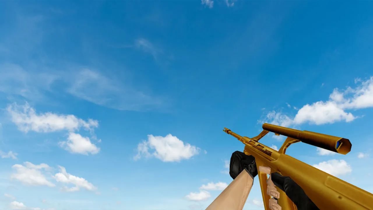 Пак моделей оружия «Gold Weapons Pack V3» для CS 1.6: v_ p_ w_ модели, звуки, анимация осмотра - скриншот 2