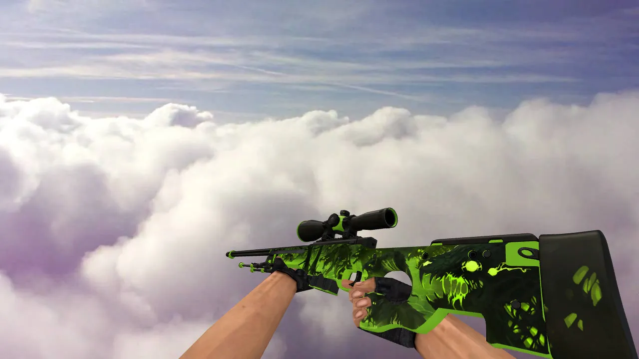 Модель AWP Virus для CS 1.6: Уникальный Скин и Анимация - скриншот 1