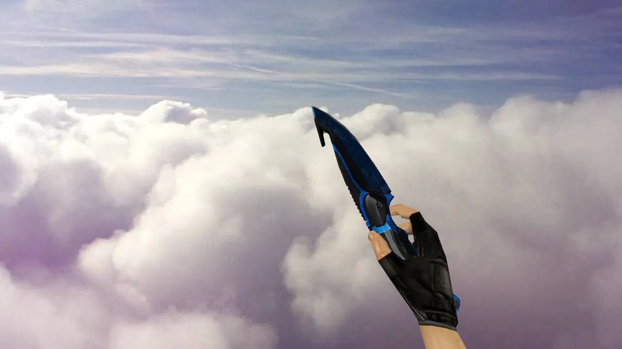 Модель «Gut Knife Blueprint» (v_ / p_ / w_) для CS 1.6: звуки, анимация осмотра, текстуры и точный вид - скриншот 2
