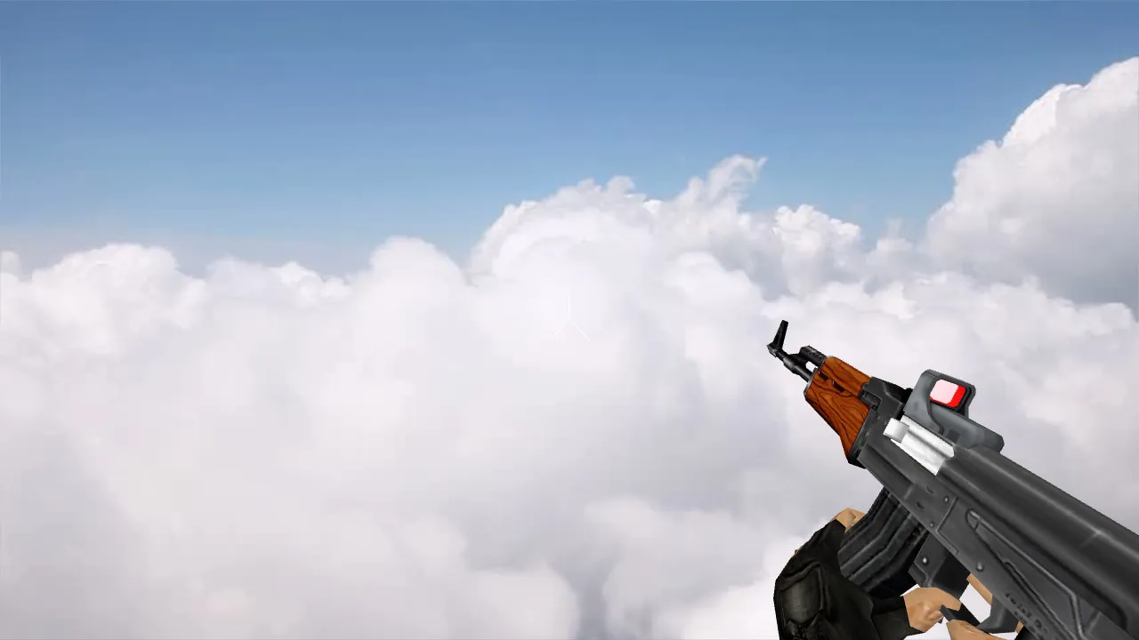 Default AK-47 Holo v_ модель для CS 1.6: p_ w_ файлы, звук, анимация осмотра, текстуры и настройка — скриншот 2