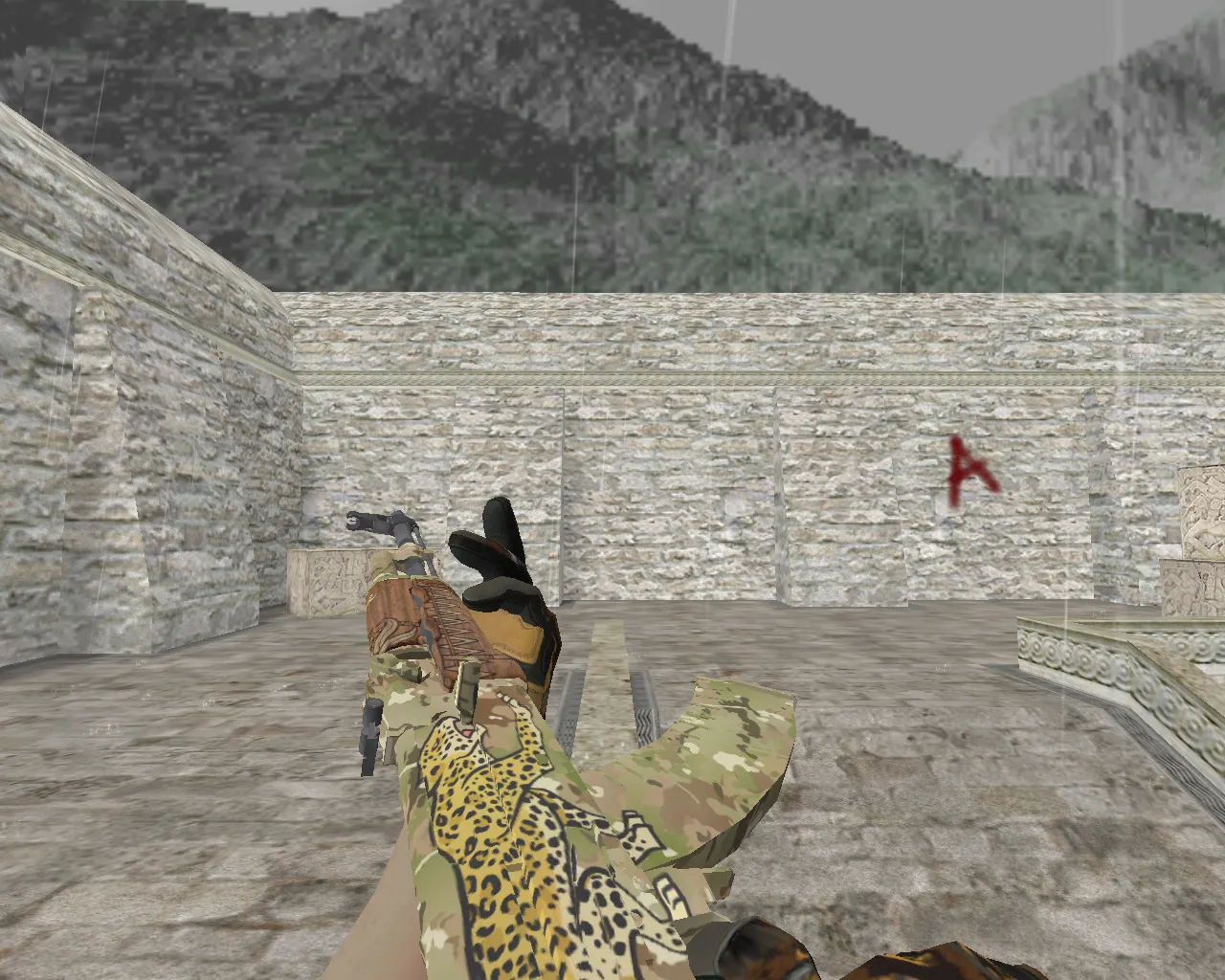 Скин AK-47 Panthera Onca: v_ и p_ модели, звуки, анимация осмотра и текстуры для CS 1.6 - скриншот 3