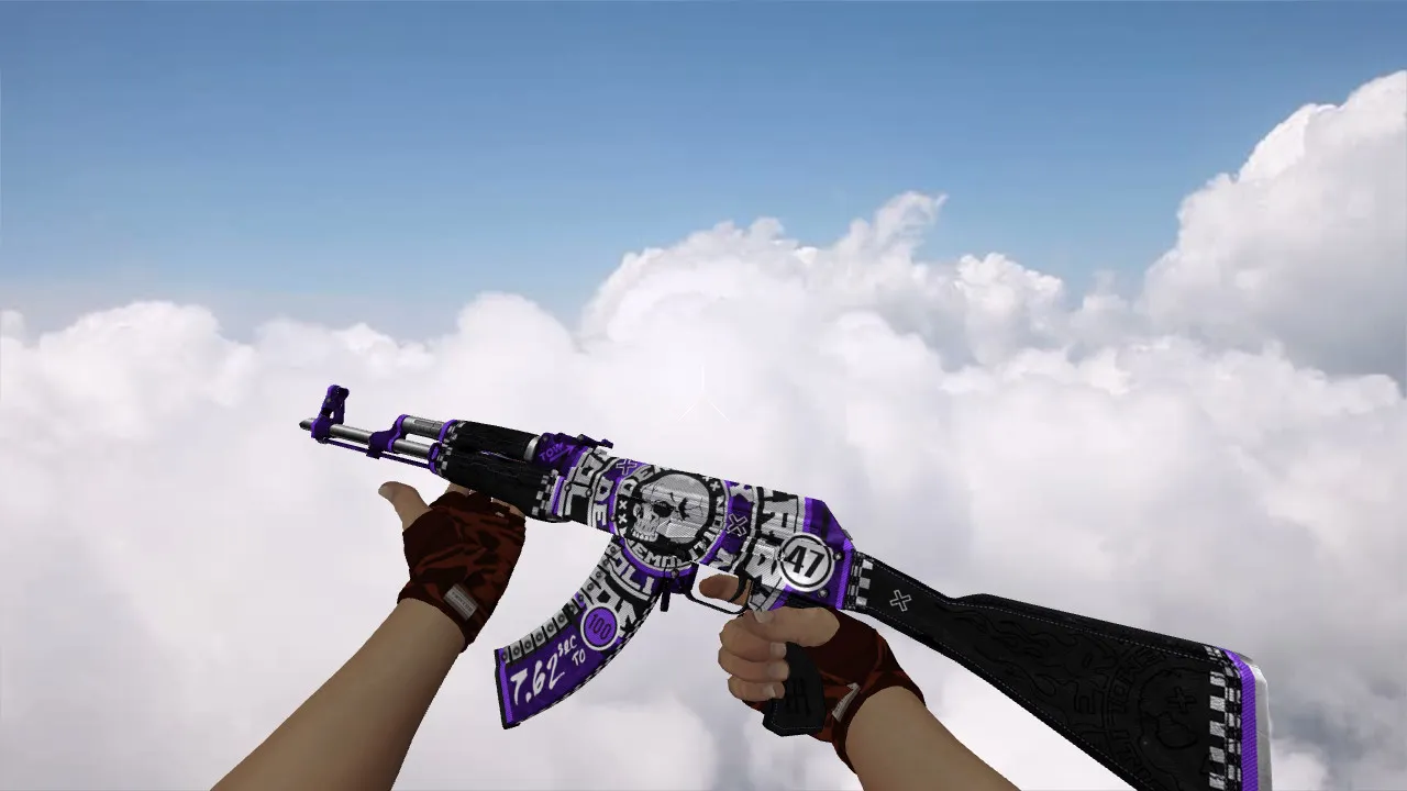 Модель «AK-47 Demolition Purple» для CS 1.6 - Качественные текстуры и анимация - скриншот 1