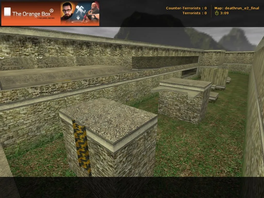 deathrun_e2_final для CS 1.6: тактика, точки, .nav для ботов и оптимизация карты - скриншот 2