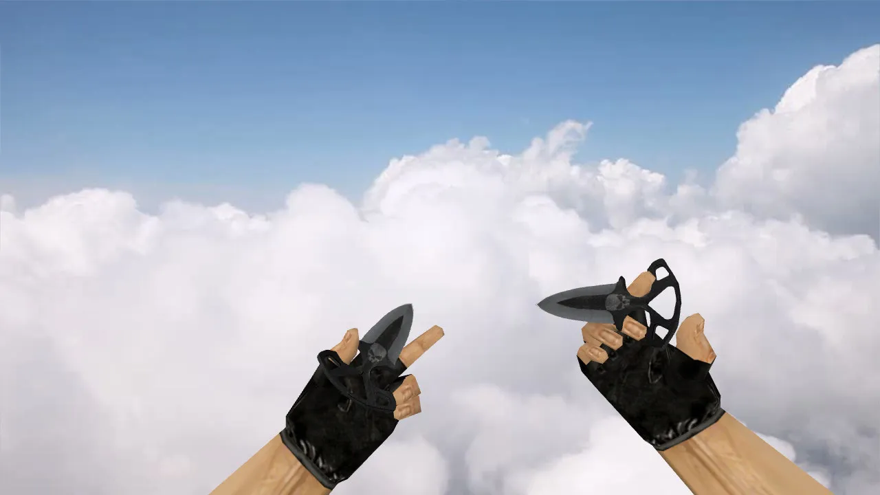 Shadow Daggers Vanilla ножи v_model/p_model/w_model со звуками, анимацией осмотра и качественными текстурами для CS 1.6 - скриншот 1
