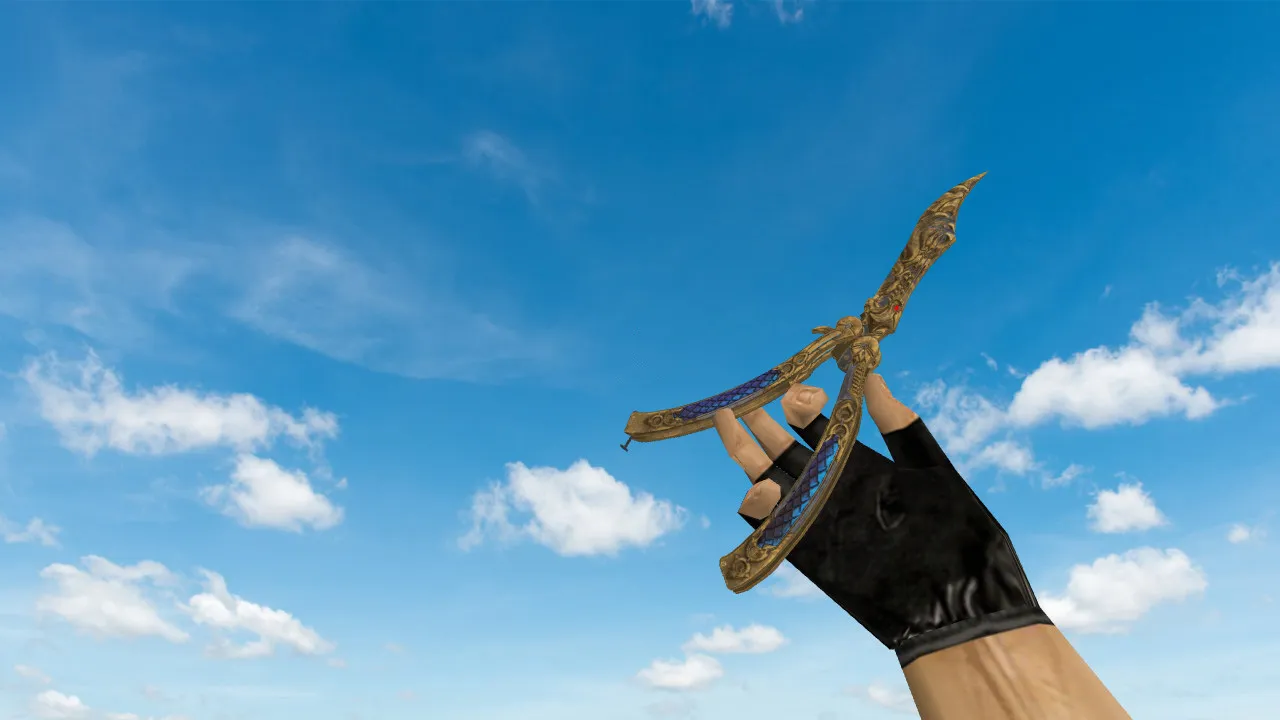 Модель Butterfly Knife Dragonian v_ для CS 1.6: текстуры, анимация осмотра, звуки и чистая сборка - скриншот 1