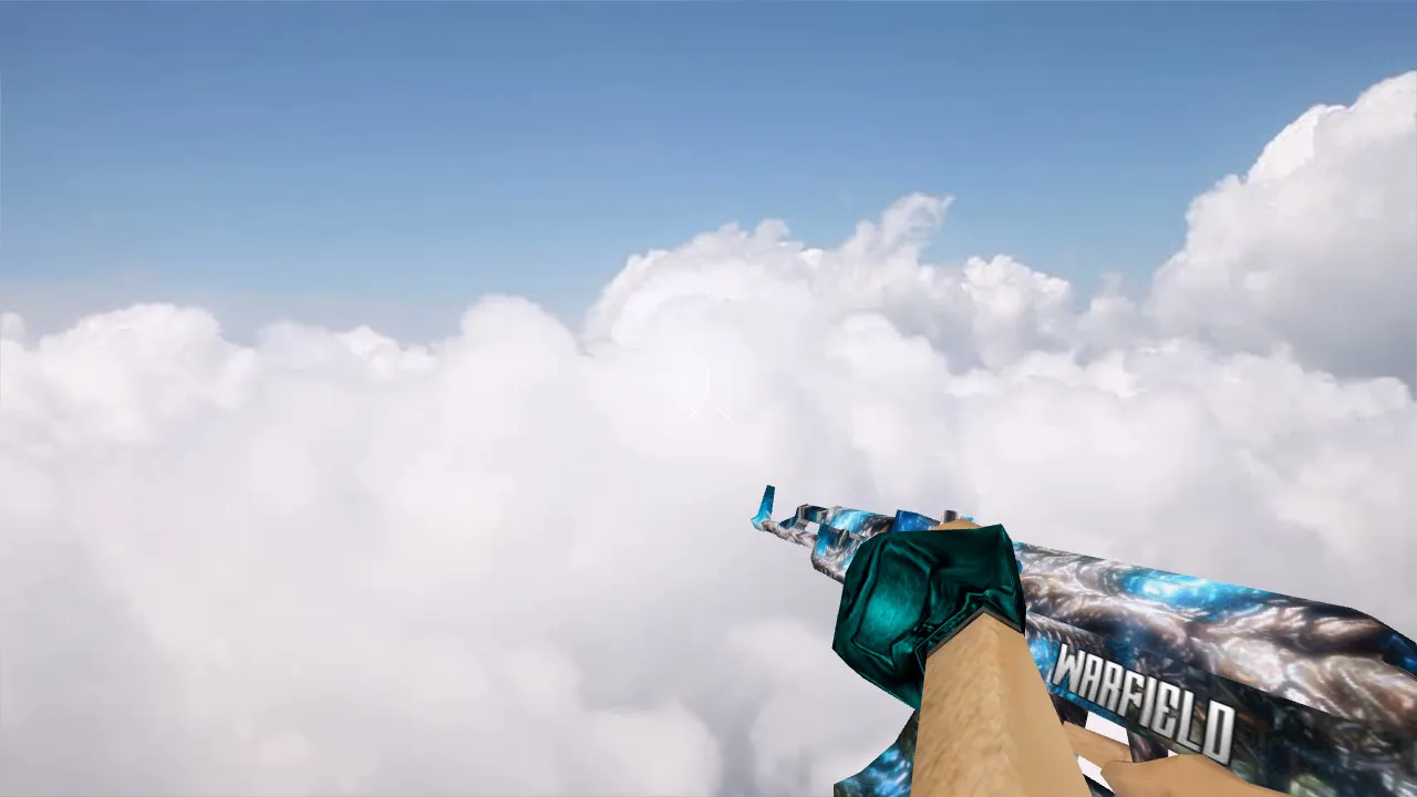 Модель «AK47 Blue Bones» v_ для CS 1.6: p_ и w_ файлы, звуки, анимация осмотра и нормальные текстуры - скриншот 3
