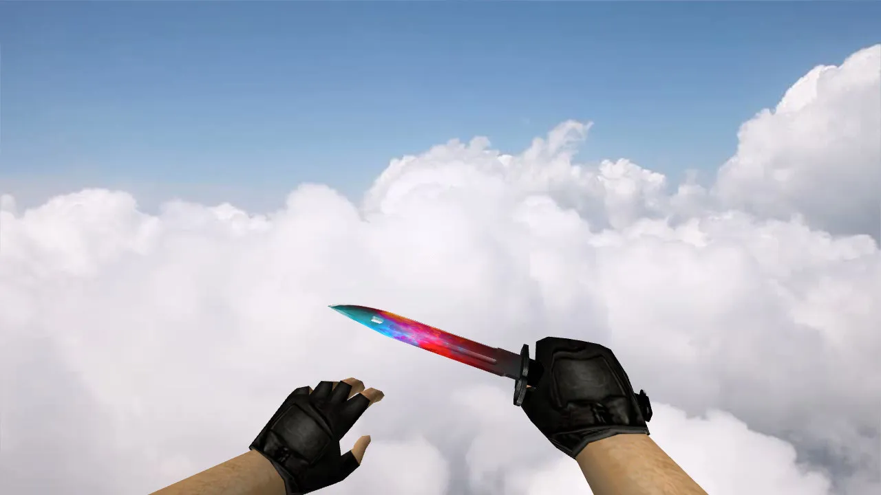 Модель ножа «Bayonet Prohibition» для CS 1.6: v_, p_, w_ модели, звук, анимация осмотра и качество текстур - скриншот 3