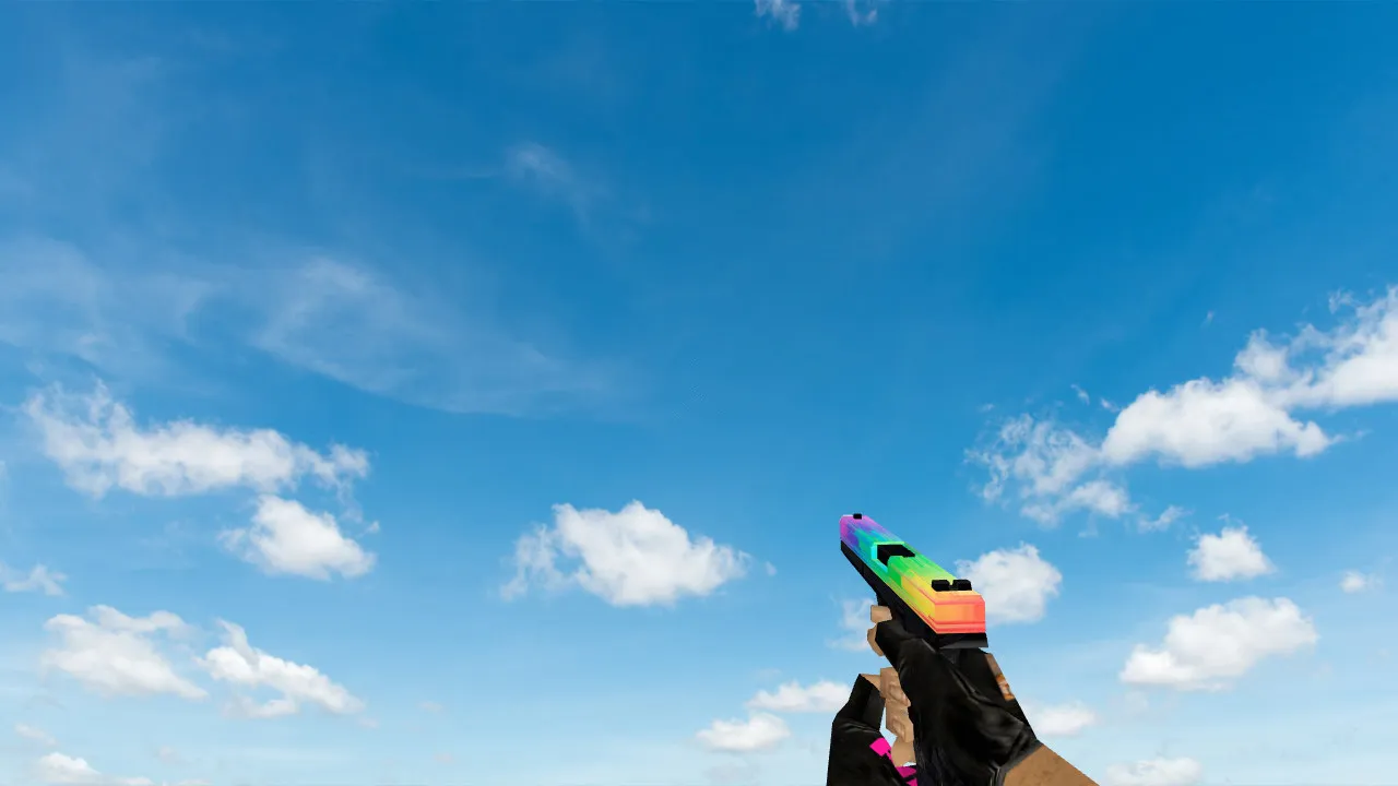 Модель «Default Glock Glitchy Rainbow» для CS 1.6 - Оружие - скриншот 1