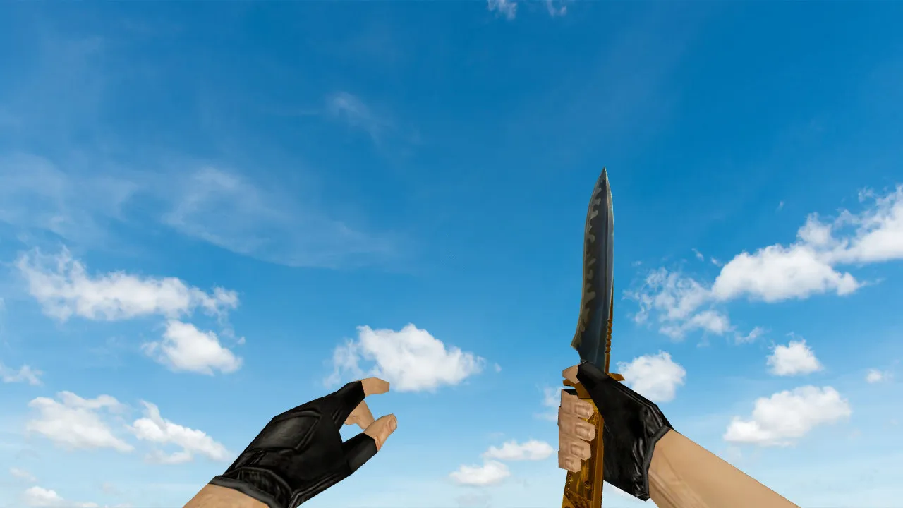Пак моделей оружия «Gold Weapons Pack V3» для CS 1.6: v_ p_ w_ модели, звуки, анимация осмотра - скриншот 14