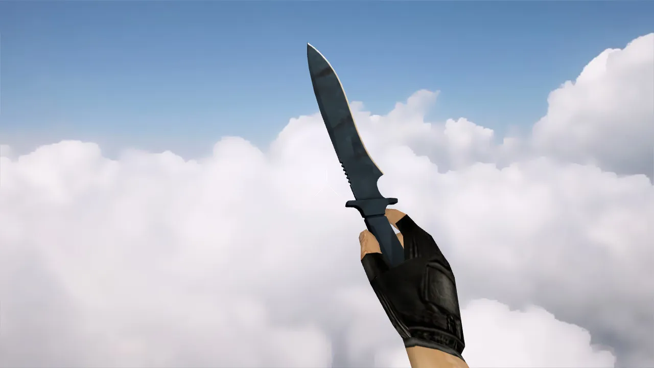 Модель ножа v_knife | p_knife | w_knife «Классический нож, Вороненая сталь» для CS 1.6 — скриншот 3