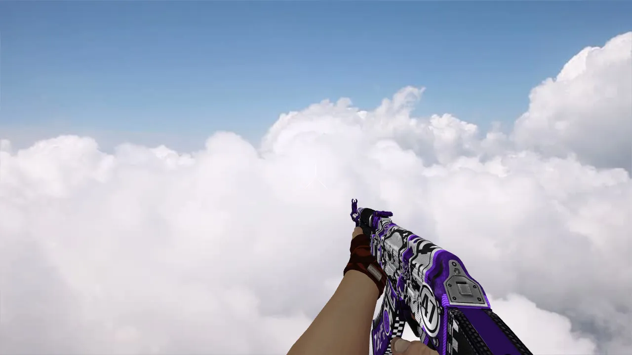 Модель «AK-47 Demolition Purple» для CS 1.6 - Качественные текстуры и анимация - скриншот 4