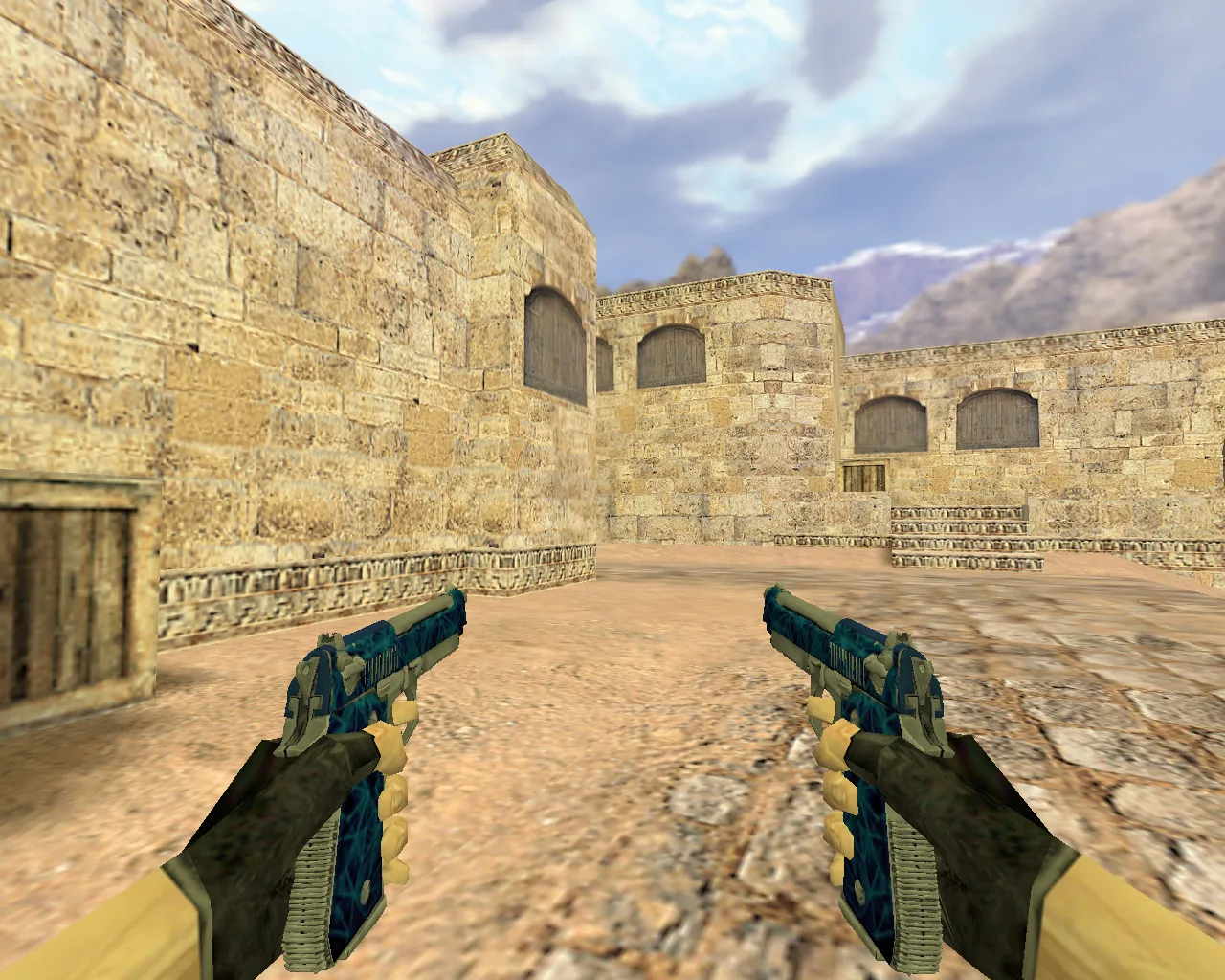 Модель «Dual Elites Синий кварц» для CS 1.6: Погрузитесь в игру - скриншот 1