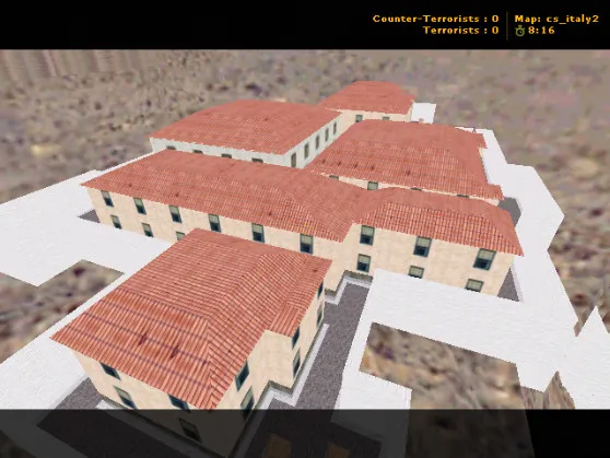 cs_italy2 для CS 1.6: карта, точки, тактика за Т/КТ, оптимизация, .nav и настройка для сервера - скриншот 2
