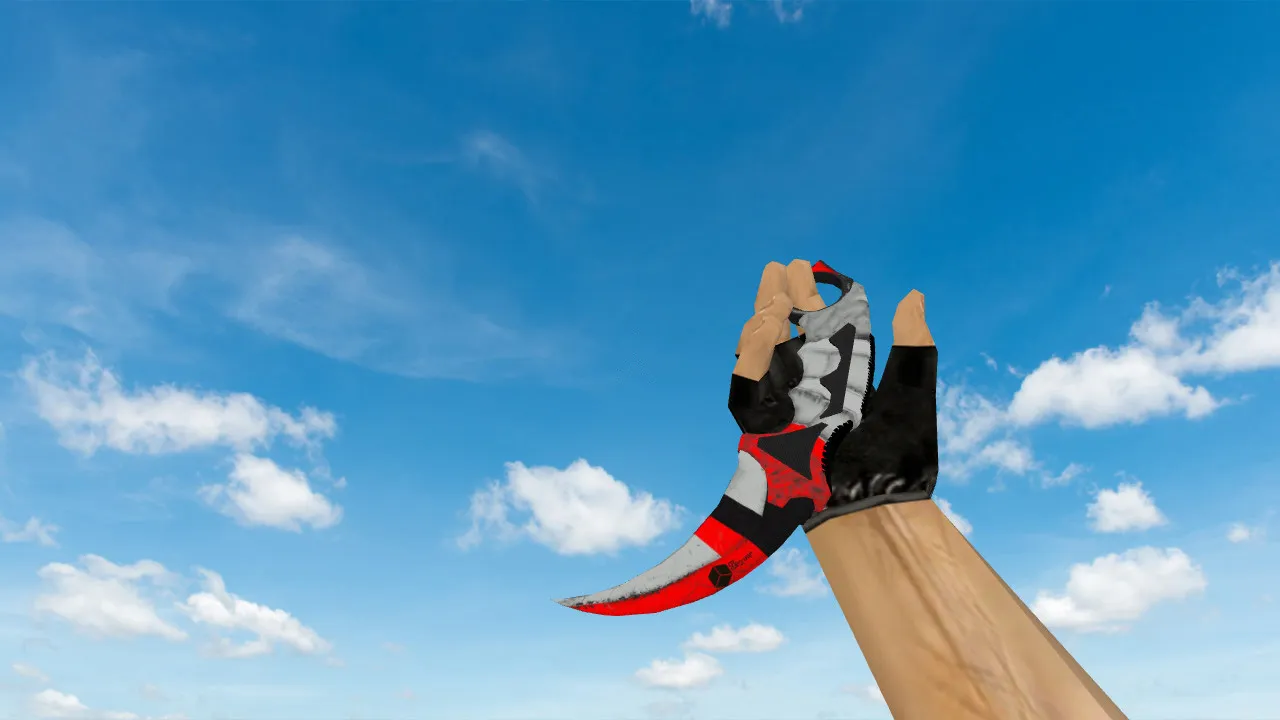 Модель ножа Karambit Sci Fi для CS 1.6: v_ и p_ модели, звуки, анимация осмотра, текстуры и качество - скриншот 1