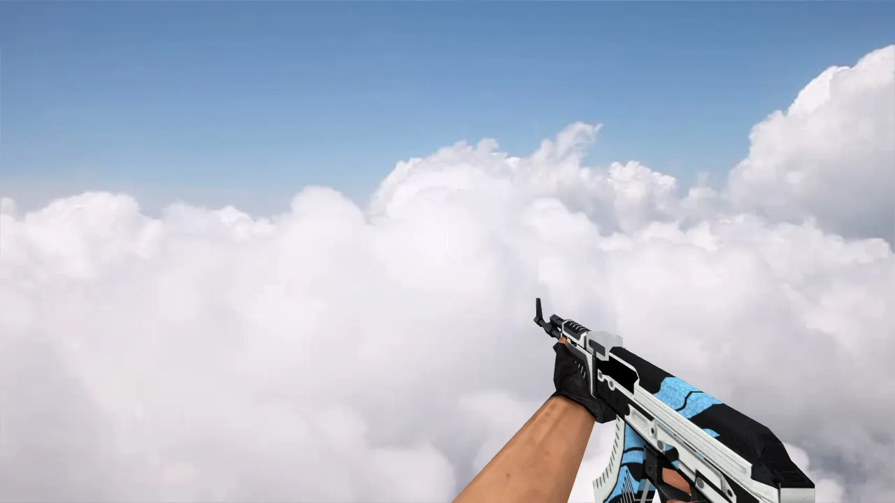 Модель v_ и p_ Default AK-47 Vulcan для CS 1.6: звуки, анимация осмотра, качество текстур — скриншот 1