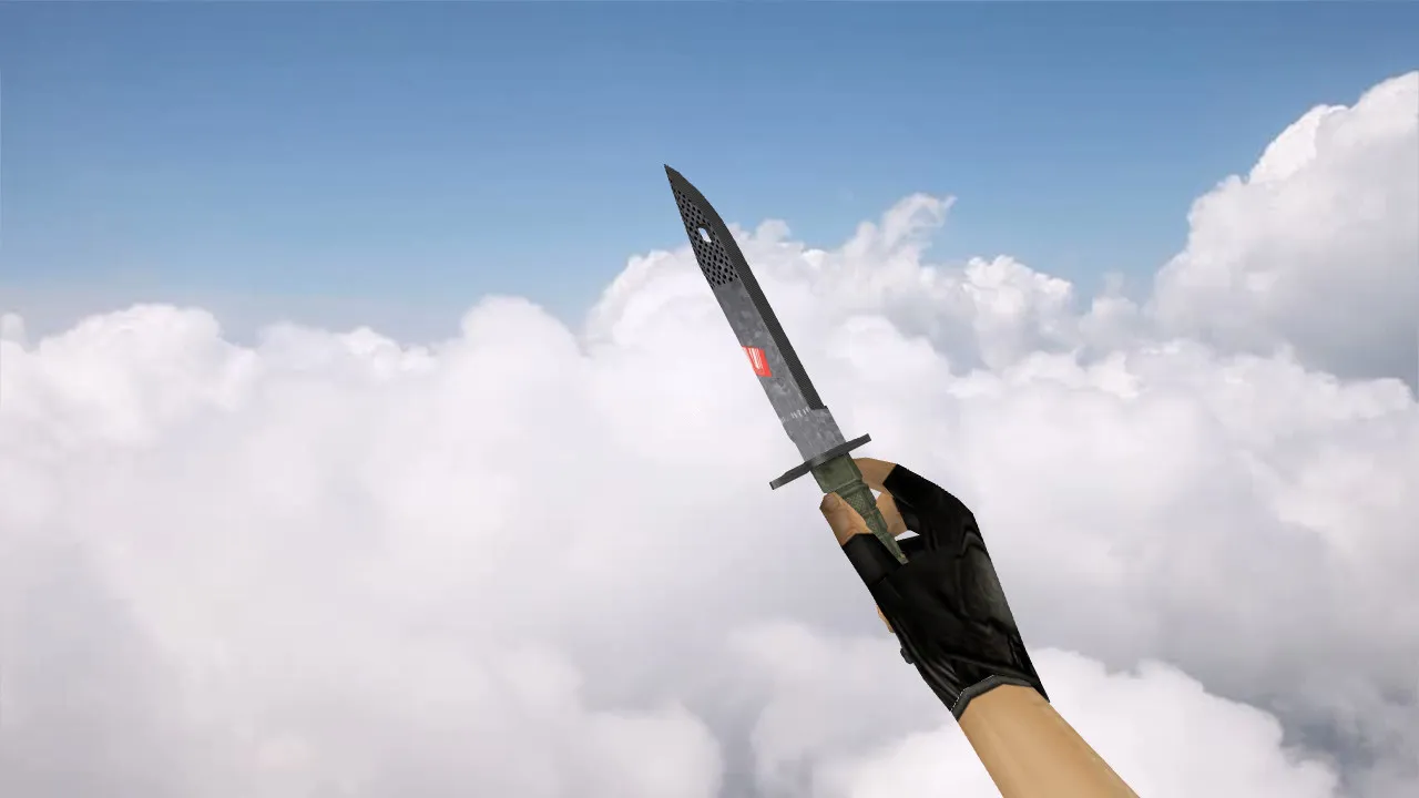 Модель ножа Bayonet Dystopia для CS 1.6: v_ и p_ модели, звуки, анимация осмотра, текстуры, сборка без ошибок - скриншот 2