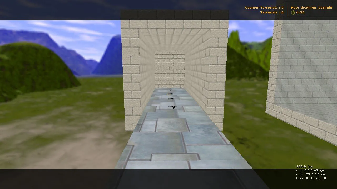 deathrun_daylight для CS 1.6: дневные deathrun-карты, точки, маршруты и .nav для ботов для стабильной игры - скриншот 2