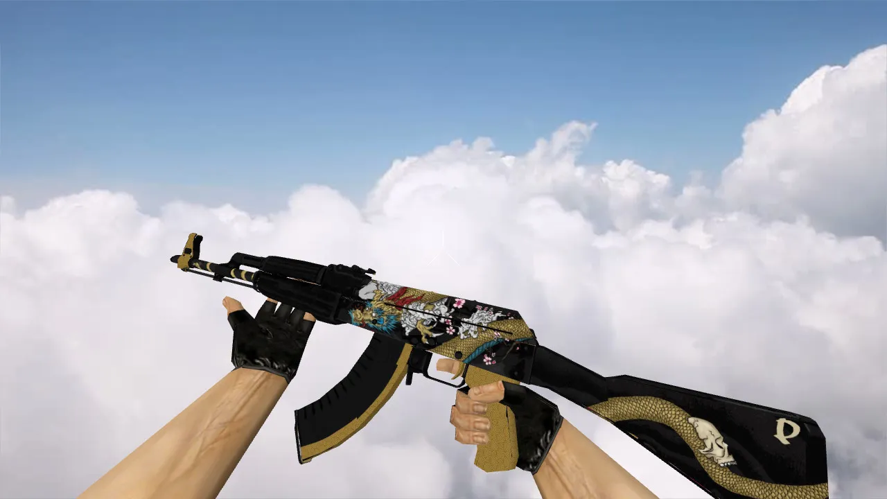 Модель «AK-47 Dragon Gold» для CS 1.6 - Обзор и Скачивание — скриншот 1