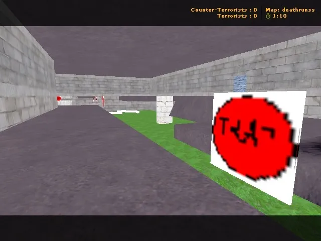 deathrun_canalization для CS 1.6: Deathrun-карта, точки для Т/КТ, .nav для ботов и оптимизация - скриншот 4