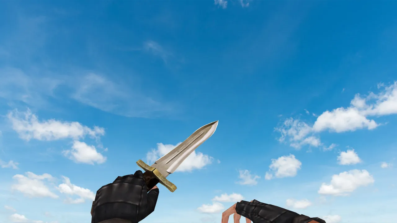 Модель ножа «CSO Hunting Dagger» v_ модели для CS 1.6: звуки, анимация осмотра, качество текстур - скриншот 1