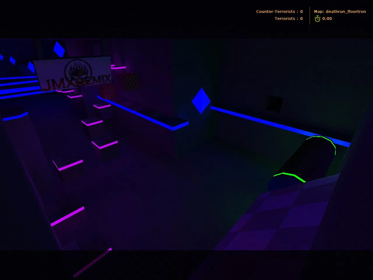 deathrun_floortron для CS 1.6: Deathrun-карта, маршруты, точки, .nav и оптимизация - скриншот 3
