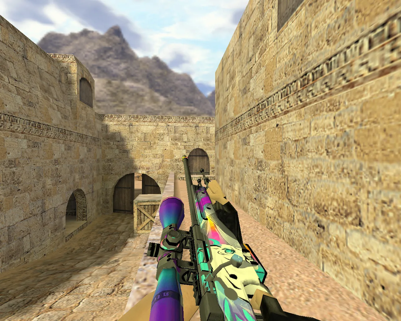 Модель AWP Единорог для CS 1.6: уникальный скин для истинных ценителей - скриншот 2