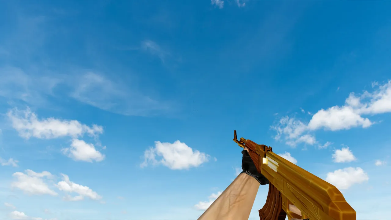Пак моделей оружия «Gold Weapons Pack V3» для CS 1.6: v_ p_ w_ модели, звуки, анимация осмотра - скриншот 1